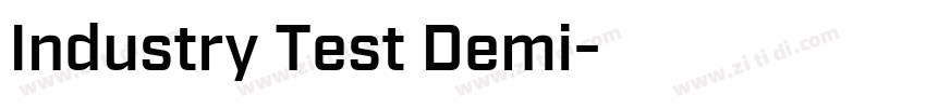 Industry Test Demi字体转换